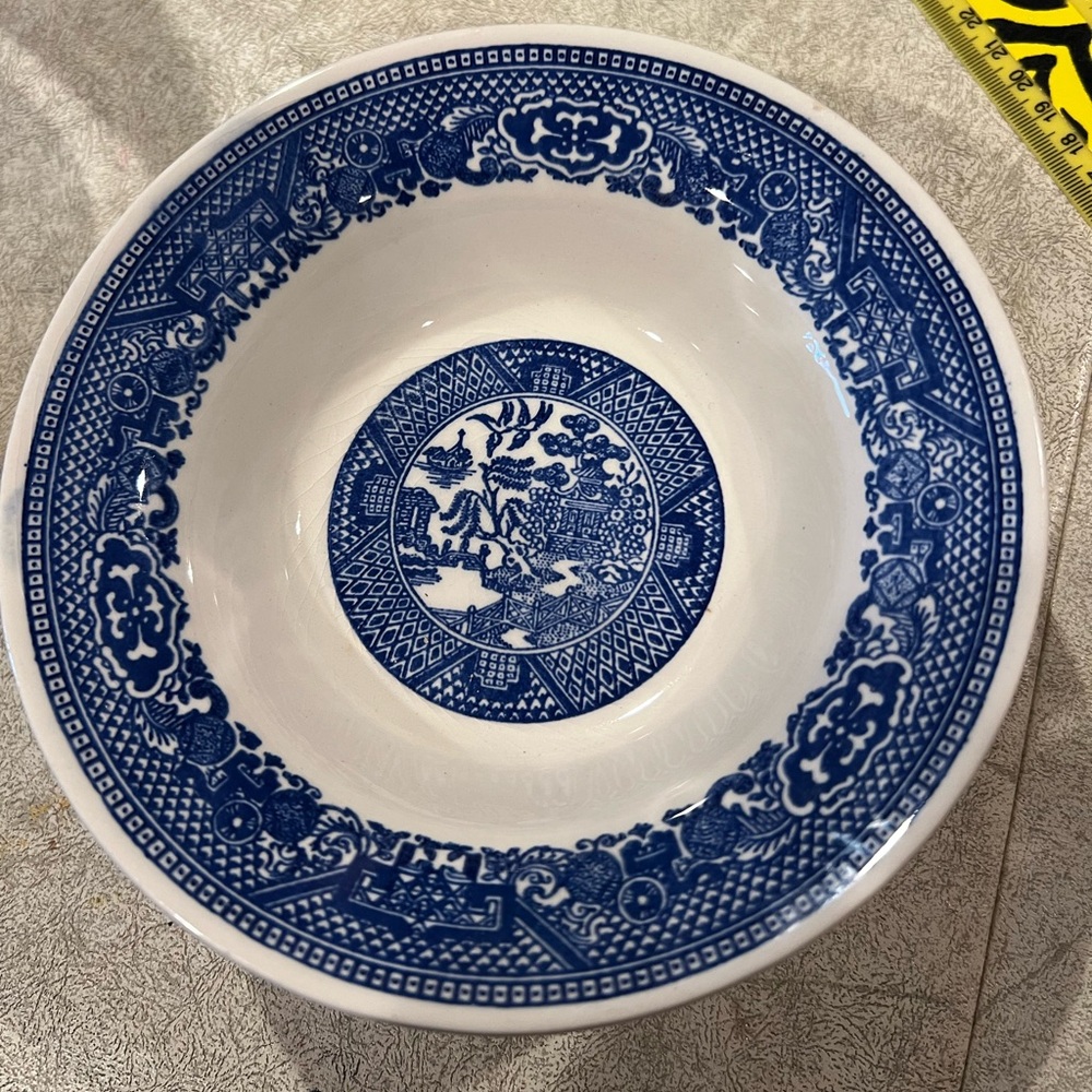 Set of 3 blue willow Bowls